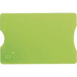Plastic Card Holder with RFID Protection Light Green